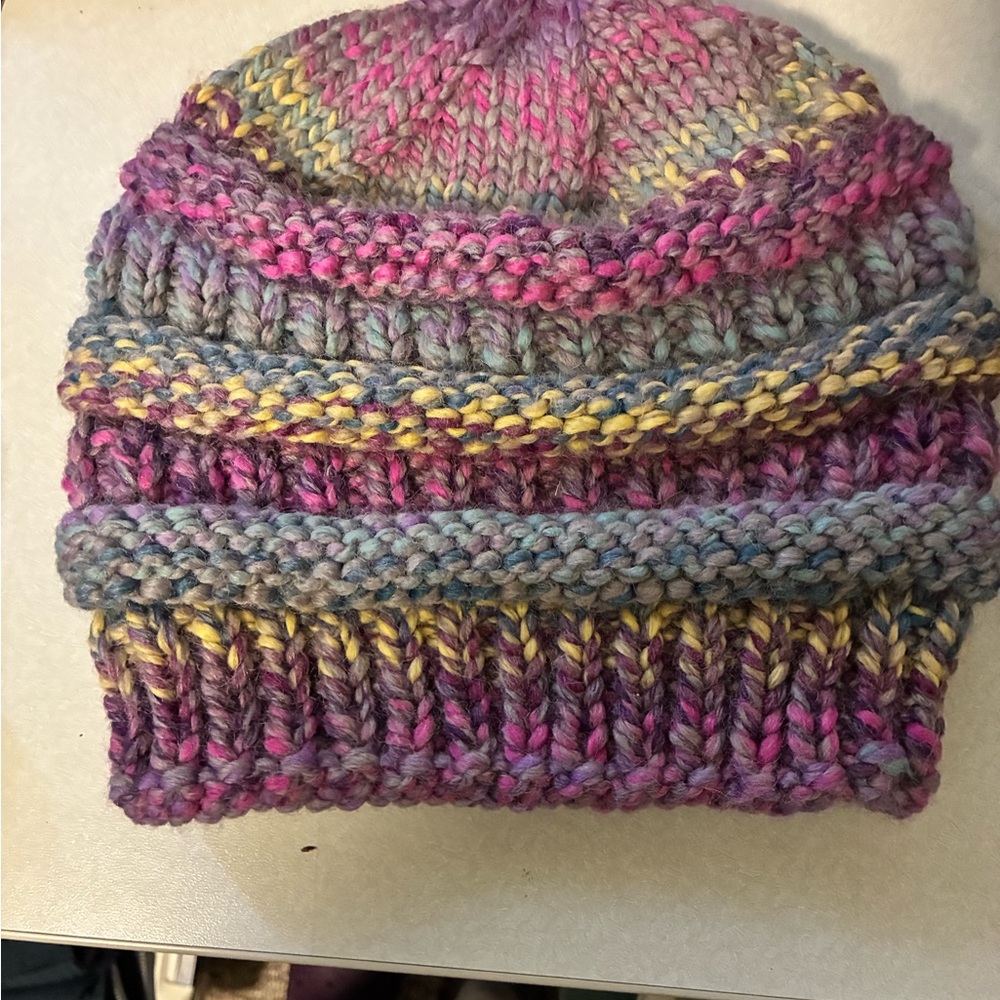Cozy Multi-Color Knit Beanie for women